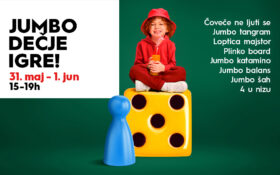 🎉 JUMBO DEČIJE IGRE, 31.maj i 1. jun, 15–19h 🎉