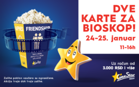 DVE KARTE ZA BIOSKOP NA POKLON – ODLOŽENO