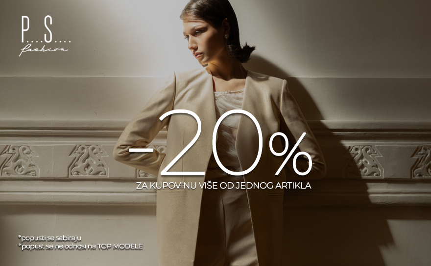 -20% ZA KUPOVINU VIŠE OD JEDNOG ARTIKLA