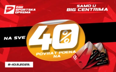40% POVRATA POENA na Đak&Spot karticu!